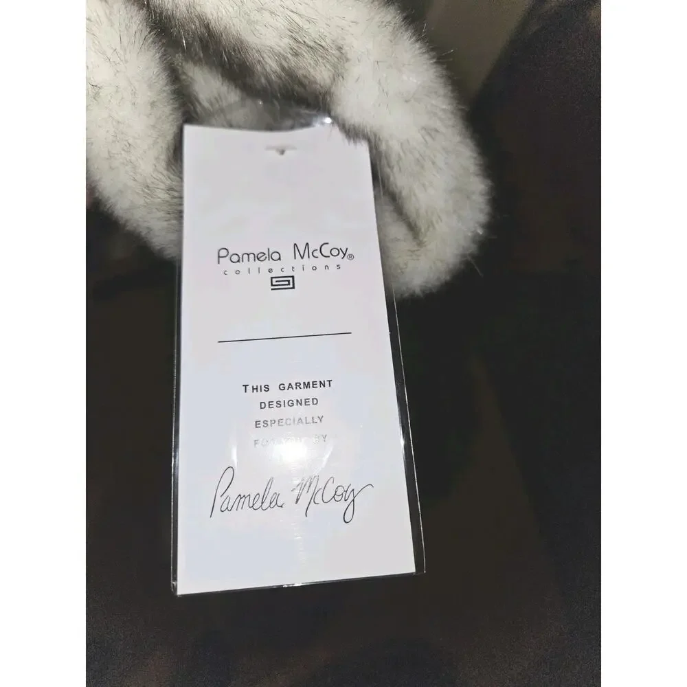 NWT! Pamela McCoy Tiger Print Faux Fur Coat Size 2X Vintage